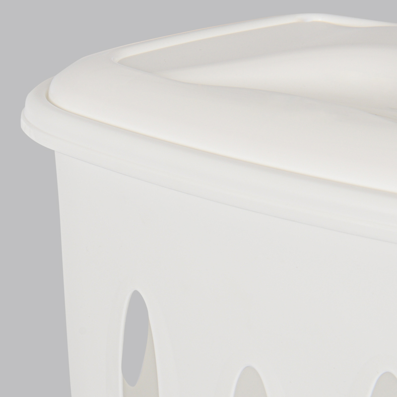 Coffre à Linge CURVER Softex 45L - 70% Recyclé - 59x39x27cm Bleu